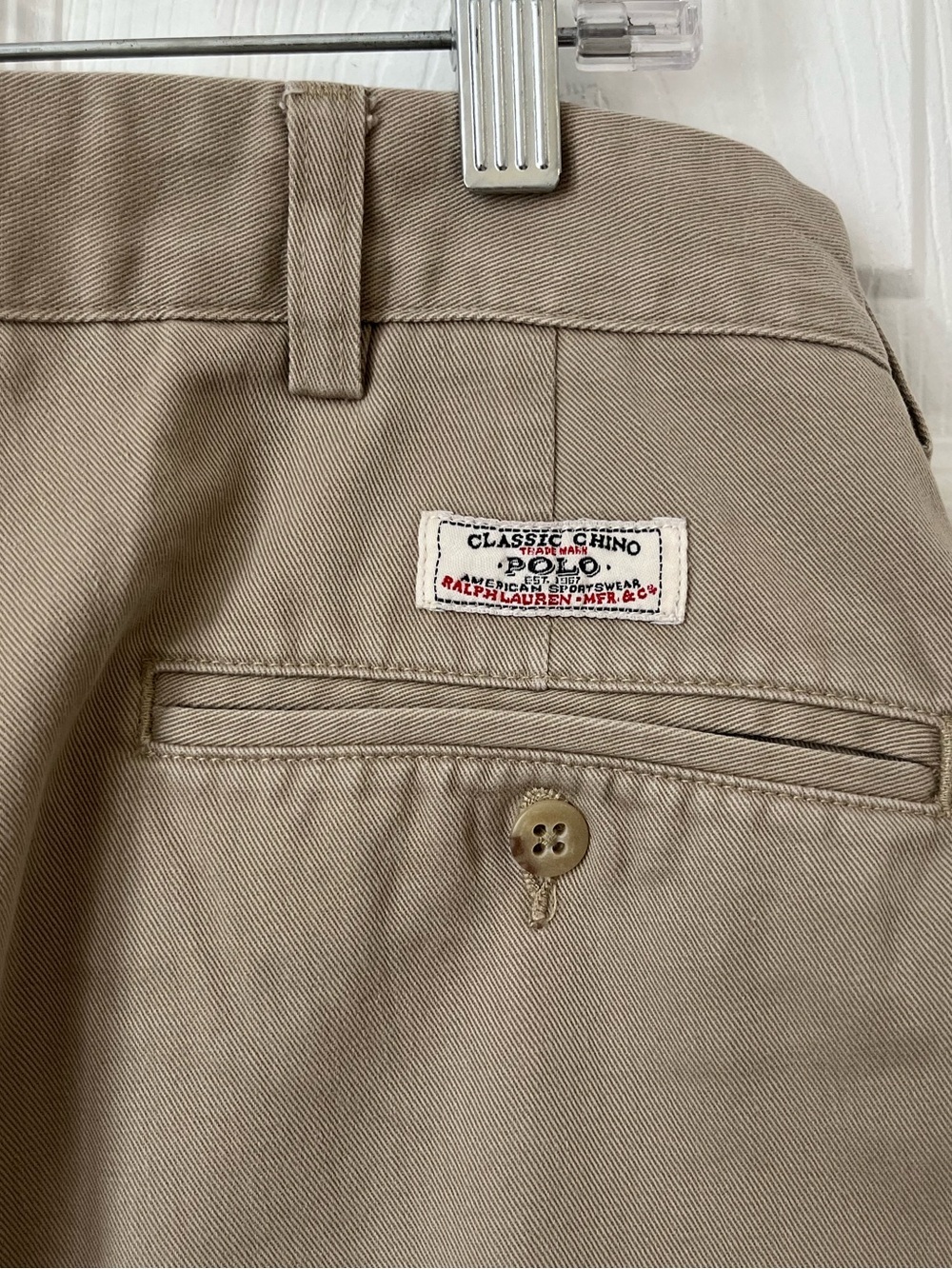 Polo Ralph Lauren Andrew pants Men’s Pleated Khaki tan Chinos pants size 36x30 - Picture 5 of 9